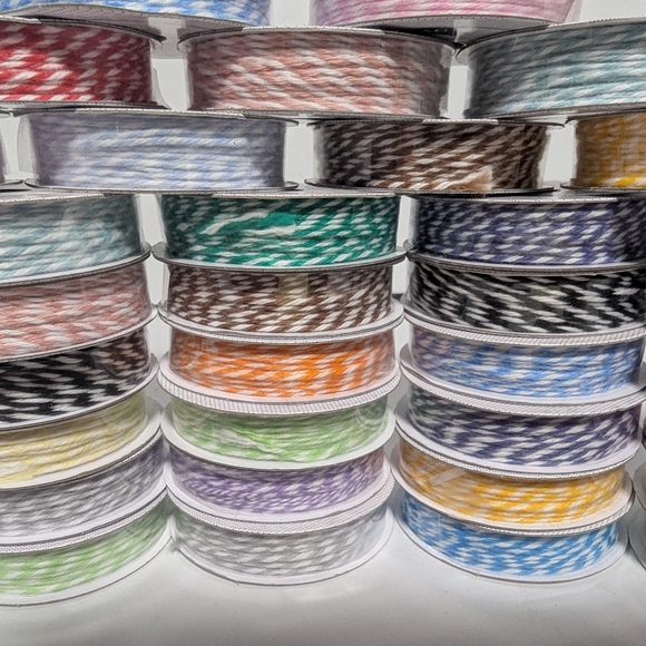 Assorted Baker's Twine Mini Ribbon Rolls (45pc) - Picture 2 of 2